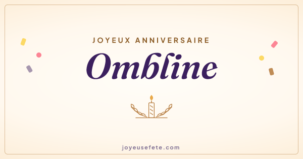 Image « Joyeux anniversaire Ombline » au format large