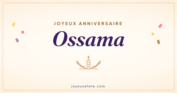 Image « Joyeux anniversaire Ossama » au format large