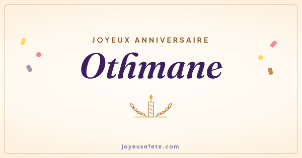 Image « Joyeux anniversaire Othmane » au format large