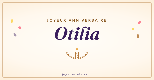Image « Joyeux anniversaire Otilia » au format large