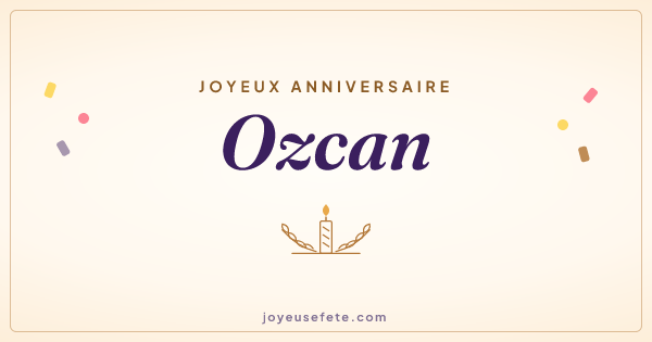 Image « Joyeux anniversaire Ozcan » au format large