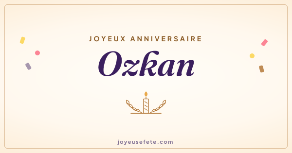 Image « Joyeux anniversaire Ozkan » au format large