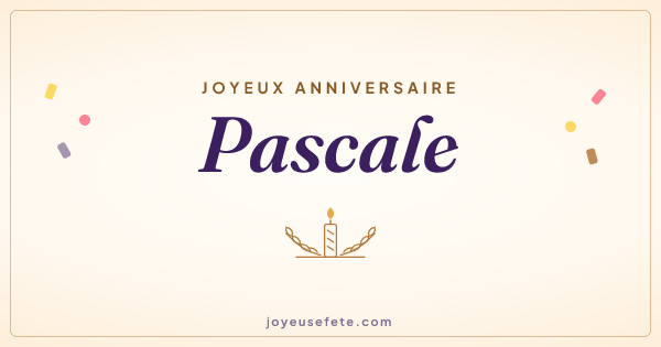 Image « Joyeux anniversaire Pascale » au format large