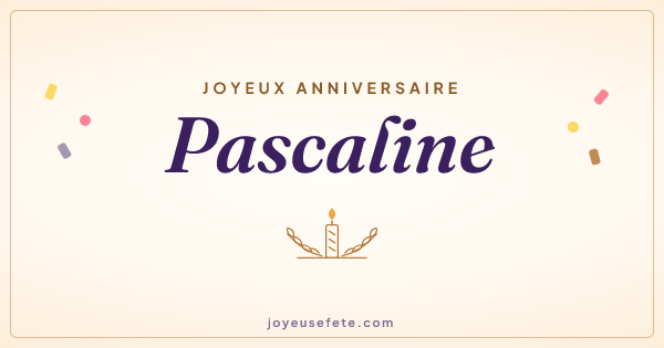 Image « Joyeux anniversaire Pascaline » au format large