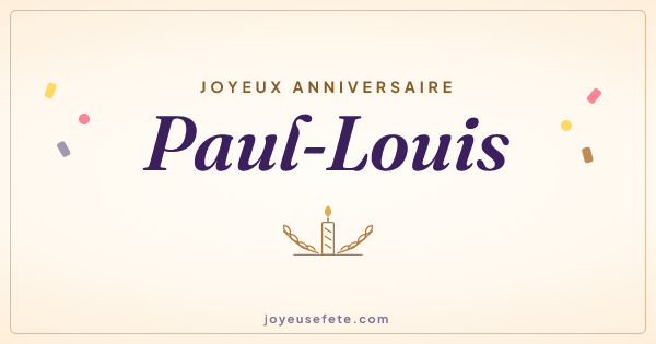 Image « Joyeux anniversaire Paul-Louis » au format large