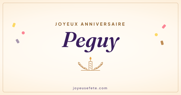 Image « Joyeux anniversaire Peguy » au format large
