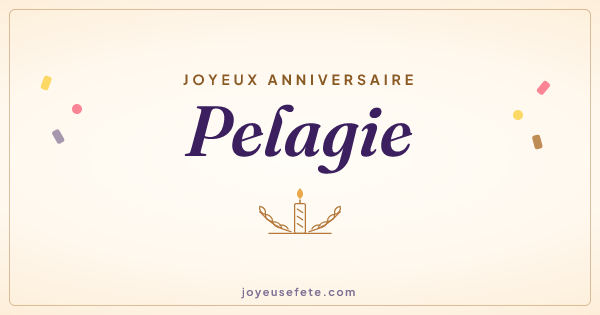 Image « Joyeux anniversaire Pelagie » au format large