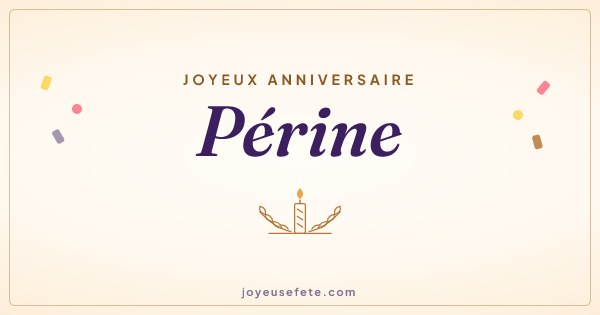 Image « Joyeux anniversaire Périne » au format large