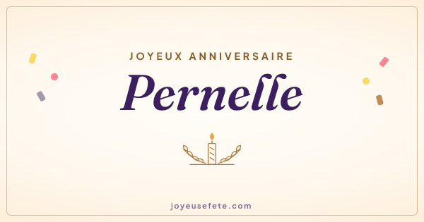 Image « Joyeux anniversaire Pernelle » au format large