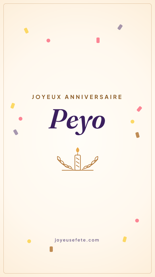Image « Joyeux anniversaire Peyo » au format story