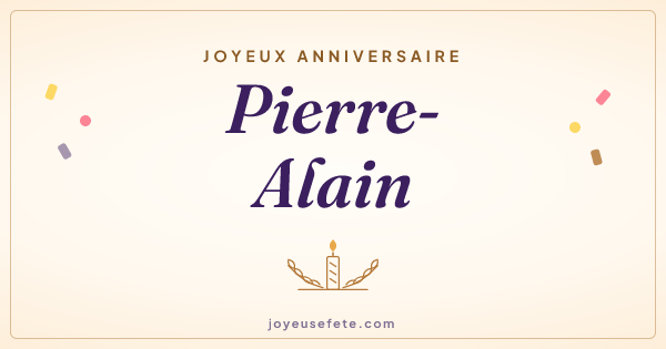 Image « Joyeux anniversaire Pierre-Alain » au format large