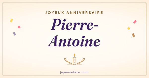 Image « Joyeux anniversaire Pierre-Antoine » au format large