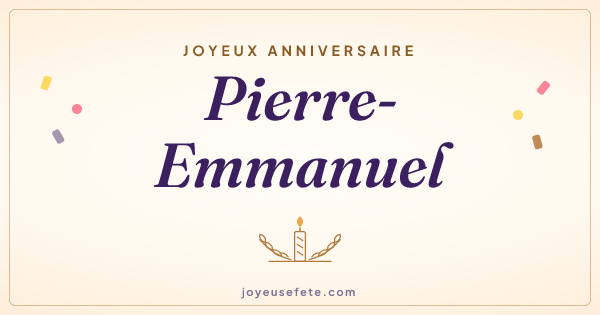 Image « Joyeux anniversaire Pierre-Emmanuel » au format large