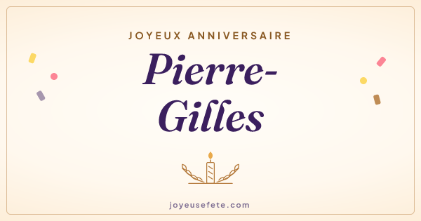 Image « Joyeux anniversaire Pierre-Gilles » au format large