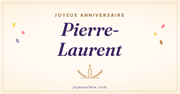 Image « Joyeux anniversaire Pierre-Laurent » au format large