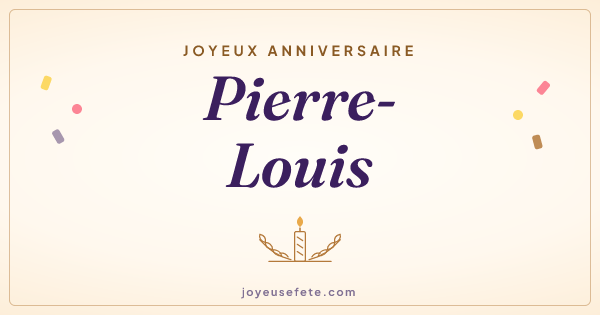 Image « Joyeux anniversaire Pierre-Louis » au format large