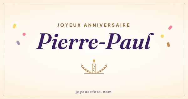 Image « Joyeux anniversaire Pierre-Paul » au format large