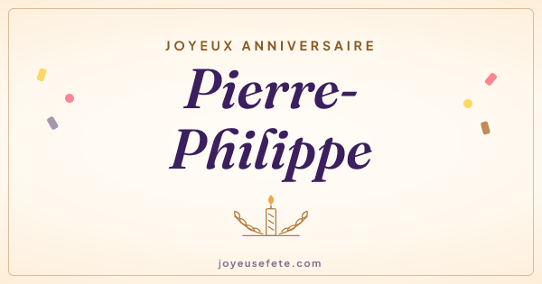 Image « Joyeux anniversaire Pierre-Philippe » au format large