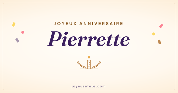Image « Joyeux anniversaire Pierrette » au format large