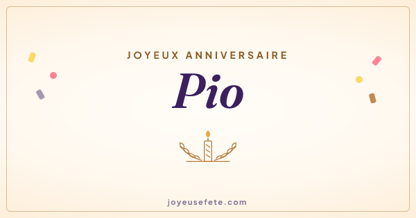 Image « Joyeux anniversaire Pio » au format large