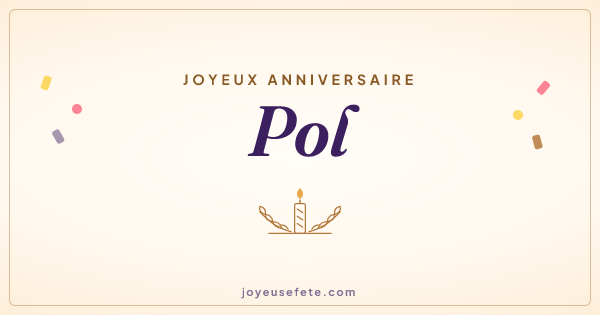 Image « Joyeux anniversaire Pol » au format large