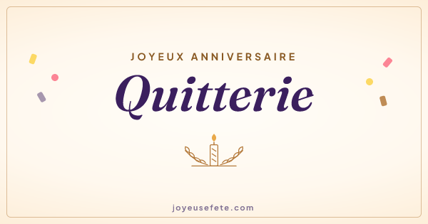 Image « Joyeux anniversaire Quitterie » au format large