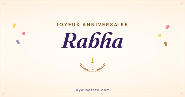 Image « Joyeux anniversaire Rabha » au format large