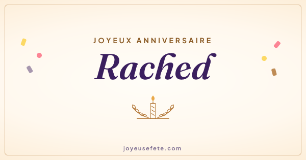 Image « Joyeux anniversaire Rached » au format large