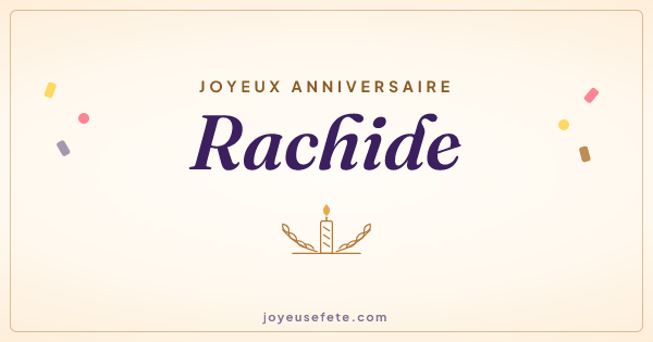 Image « Joyeux anniversaire Rachide » au format large