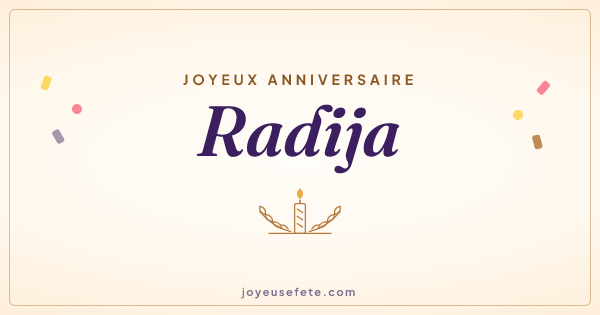 Image « Joyeux anniversaire Radija » au format large