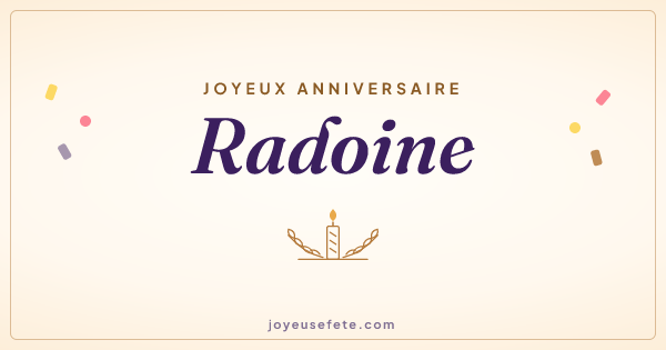 Image « Joyeux anniversaire Radoine » au format large