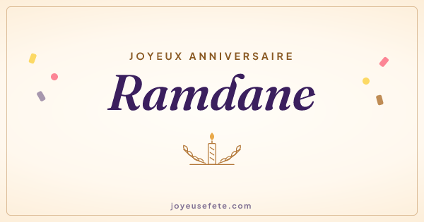 Image « Joyeux anniversaire Ramdane » au format large
