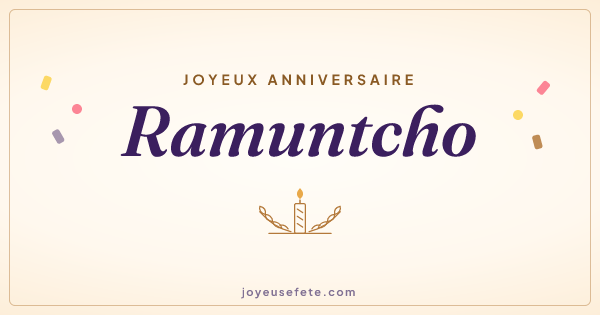 Image « Joyeux anniversaire Ramuntcho » au format large