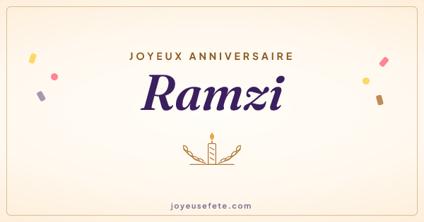 Image « Joyeux anniversaire Ramzi » au format large