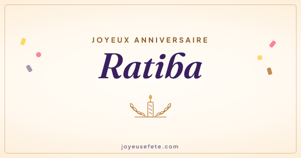 Image « Joyeux anniversaire Ratiba » au format large