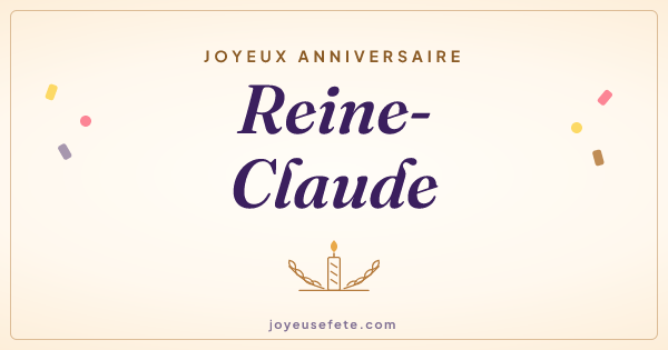 Image « Joyeux anniversaire Reine-Claude » au format large