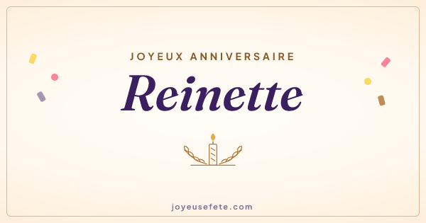 Image « Joyeux anniversaire Reinette » au format large