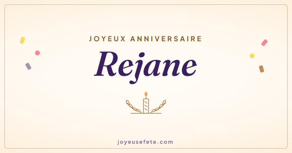 Image « Joyeux anniversaire Rejane » au format large