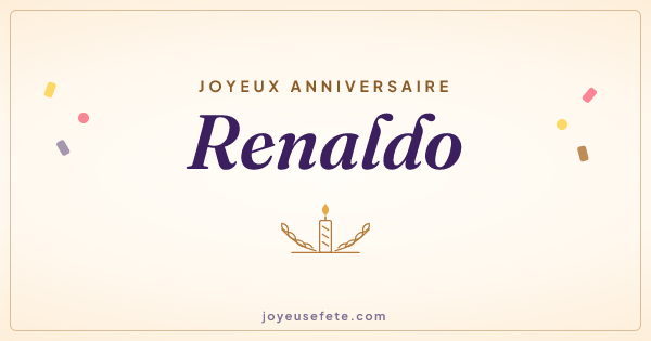 Image « Joyeux anniversaire Renaldo » au format large