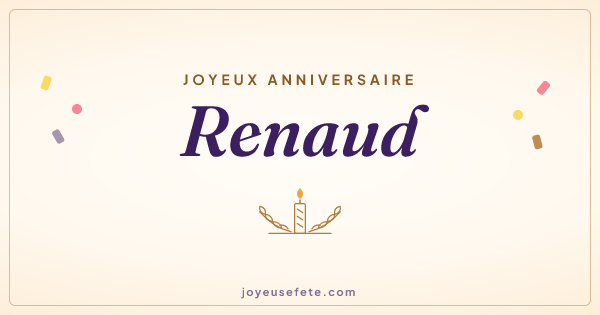 Image « Joyeux anniversaire Renaud » au format large