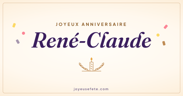 Image « Joyeux anniversaire René-Claude » au format large
