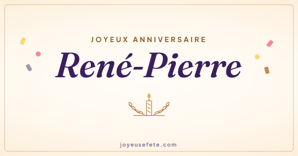 Image « Joyeux anniversaire René-Pierre » au format large