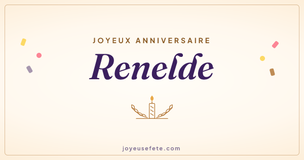 Image « Joyeux anniversaire Renelde » au format large