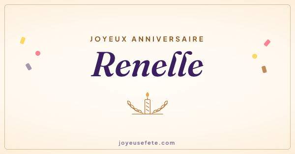 Image « Joyeux anniversaire Renelle » au format large