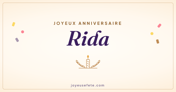 Image « Joyeux anniversaire Rida » au format large