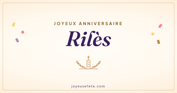 Image « Joyeux anniversaire Rilès » au format large