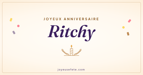 Image « Joyeux anniversaire Ritchy » au format large