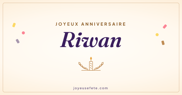 Image « Joyeux anniversaire Riwan » au format large