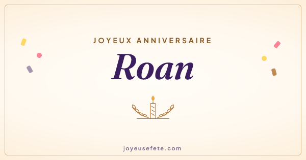 Image « Joyeux anniversaire Roan » au format large