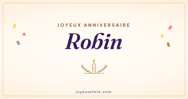 Image « Joyeux anniversaire Robin » au format large